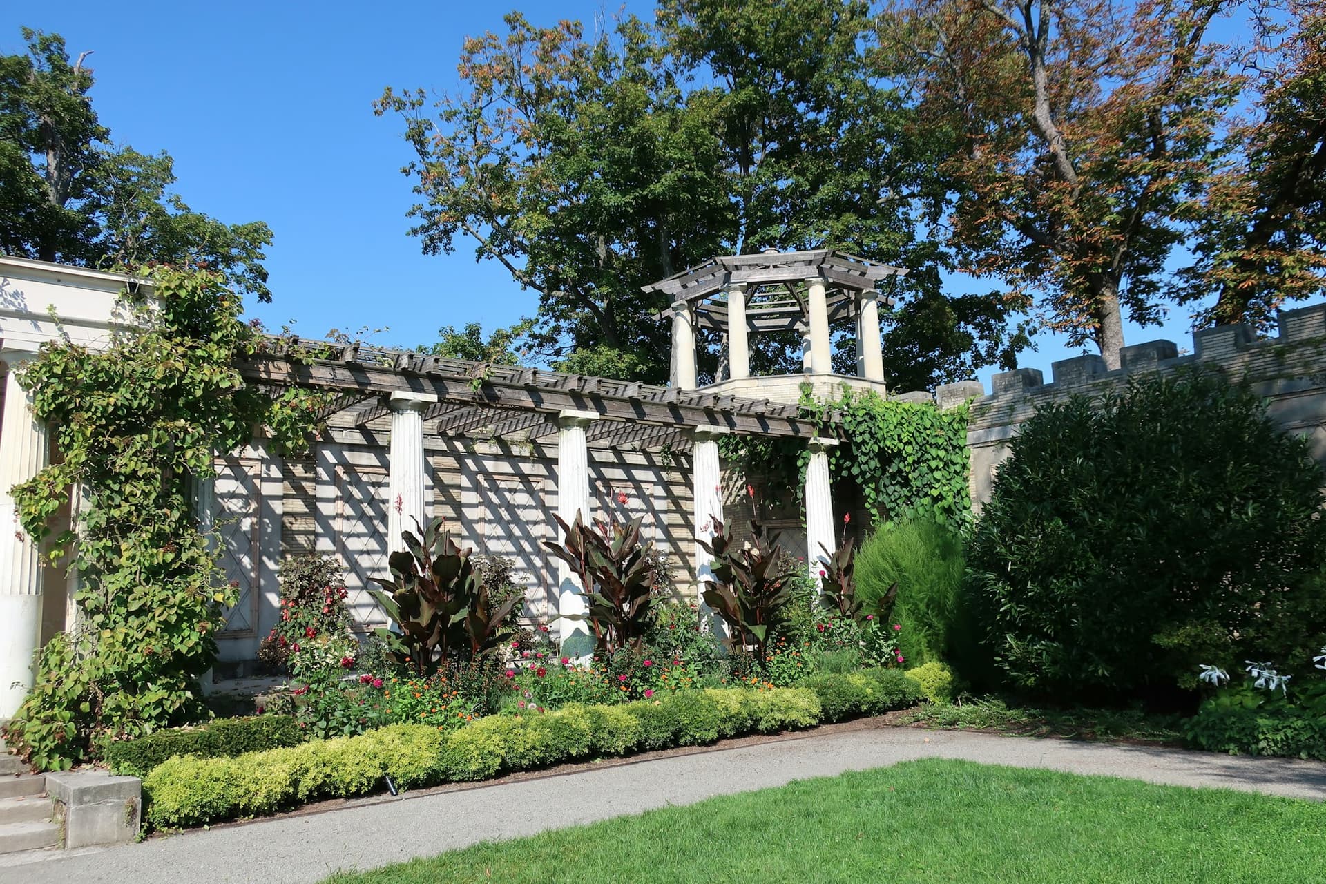 Garden landscaping at Untermyer Gardens in Yonkers, Westchester County